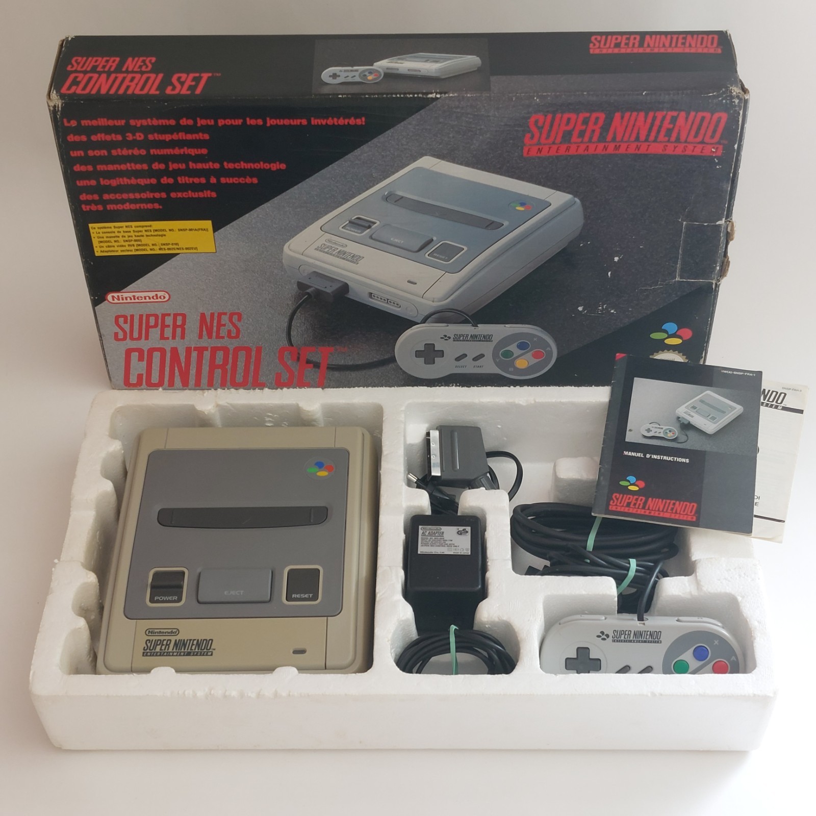 Console Super Nintendo SNES - En boite - Pack Control Set -